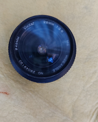 Obbiettivo vivitar 28mm 1: 2, 8 wide angle