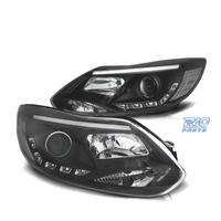 FARI FORD FOCUS 11-14 TUBO LUCE LED FONDO NERO