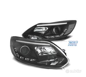 FARI FORD FOCUS 11-14 TUBO LUCE LED FONDO NERO