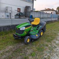 John Deere x 155R bicilindrico 500ore con cesto