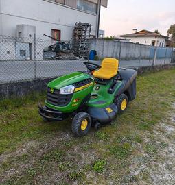 John Deere x 155R bicilindrico 500ore con cesto