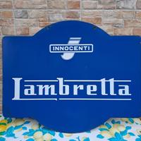 Insegna Lambretta bifacciale