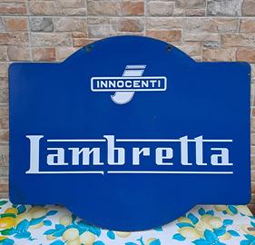 Insegna Lambretta bifacciale