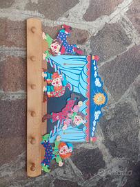 Appendiabiti legno decorato 