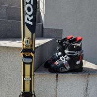 Sci Rossignol bambino 130 cm + scarponi