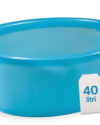 Bacinella Bucato in Plastica Rigida Ovale