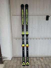 Sci GS Fischer 188cm R=30m. Attacco Fisher Z17