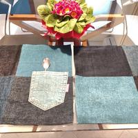 Tovagliette colazione , in jeans.