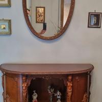 Credenza Servante vittoriana inglese  + specchio