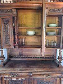 Antica credenza in noce rinascimento '800