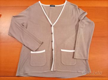 Cardigan e due canotte Morgano, tg 50