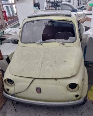 Fiat 500 1968 radiata. Motore nuovo coloee giallo