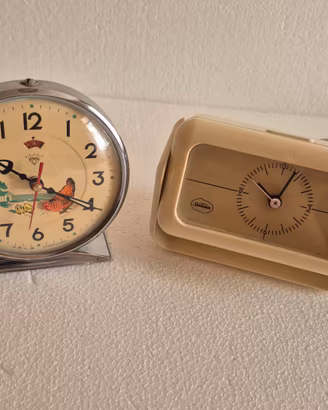 2 Sveglie Vintage Anni '70/'80 