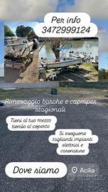 Rimesaggio barche a secco e camper