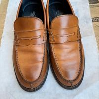 Melluso Mocassino uomo in pelle cuoio u0742 USATO