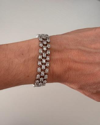 Bracciale in argento 925 con pietre luminose