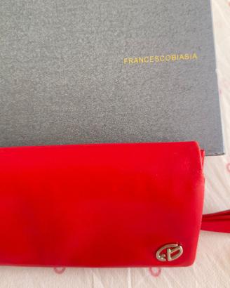 PORTAFOGLIO FRANCECO BIASIA IN PELLE ROSSO