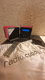 BRIONVEGA Radio.Cubo TS522D+ Rosso-NUOVO-50° Ann.