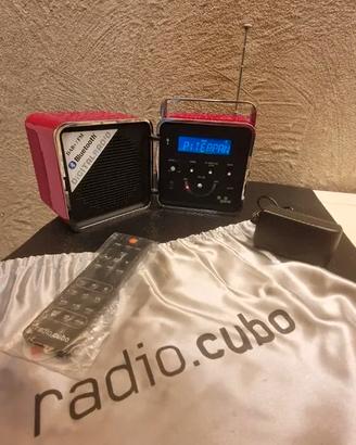 BRIONVEGA Radio.Cubo TS522D+ Rosso-NUOVO-50° Ann.