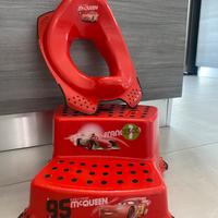 Seggiolino riduttore Wc con scaletta Disney Cars