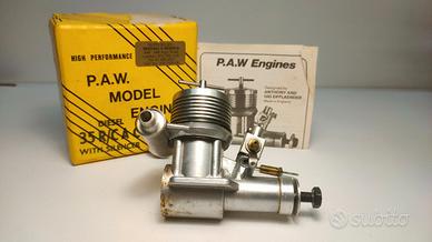 Motore Diesel d'epoca P.A.W. 35 R/C AC con scatola