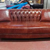Divano 3 Posti Chesterfield Diva in pelle vintage