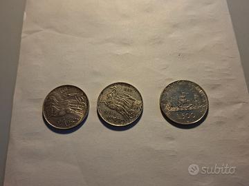 3 MONETE ARGENTO 500 LIRE