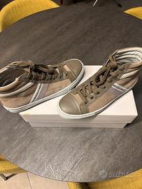 SCARPE BIKKEMBERGS PLUS SUEDE TAUPE