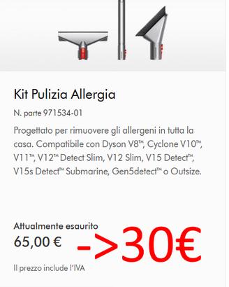 DYSON KIT PULIZIA ALLERGIA V11 V15 GEN 5