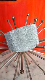 Bracciale a fascia metallo diamantato