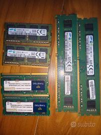 Lotto RAM DDR3 Samsung e Timetec 8GB 