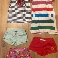 Lotto 5 vestiti bimba 4/5 anni