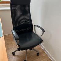 Poltrona ufficio in pelle comoda e regolabile Ikea