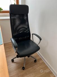 Poltrona ufficio in pelle comoda e regolabile Ikea