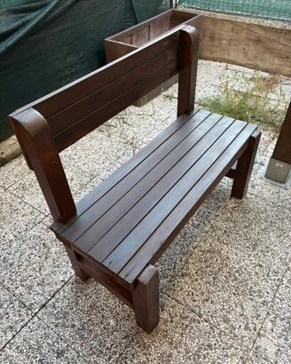Panche in legno fatte a mano