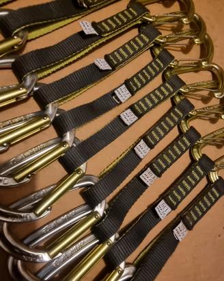 set rinvii arrampicata  camp  19 pezzi 