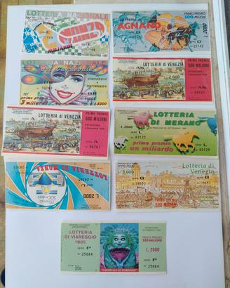 Biglietti lotteria 