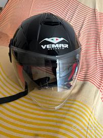 Casco jet vemar helmets  nero Lucido