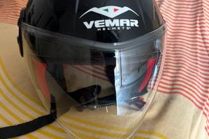 Casco jet vemar helmets  nero Lucido