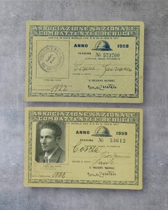 Lotto tessere storiche ANCR  Federazione 