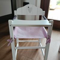 fasciatoio e seggiolone per bambole 