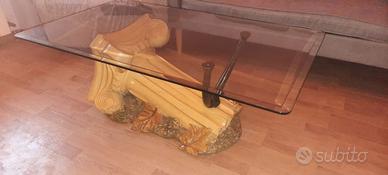 Tavolino  da salotto - Resina e Cristallo