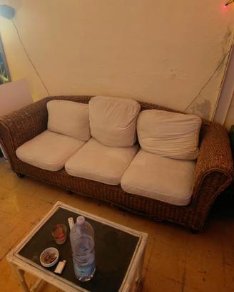 Divano in rattan 