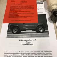 Per Jimny kit ammortizzatori  omologati TÜV + 5