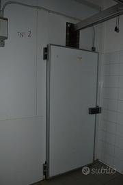 Cella frigorifera professionale con binari e ganci