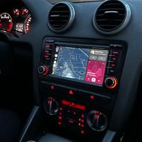 Navigatore Android 14 5G QLED CarPlay Audi A3 8p