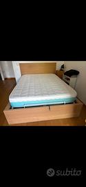 Letto Ikea Malm 140x200 con materasso Eminflex