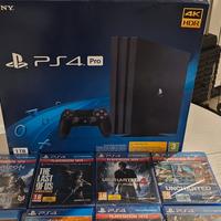 SONY PS4 PRO  1 TERA + 9 GIOCHI + UPGRADE JOYPAD