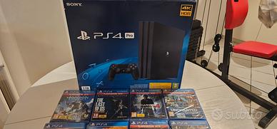 SONY PS4 PRO  1 TERA + 9 GIOCHI + UPGRADE JOYPAD