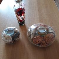 Porta lumini design moderno e lampada a olio